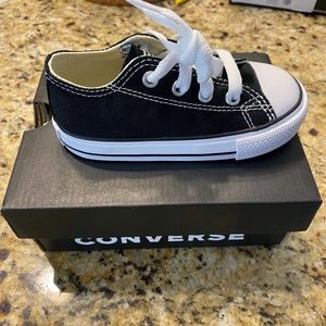 New Converse Infant CTAS Low Black 7j235 Sneakers
